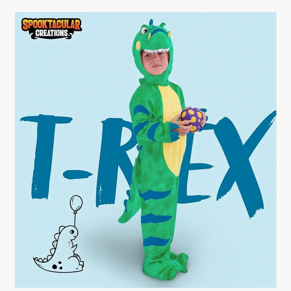 Spooktacular Creations Halloween Dinosaur Costume Kids, T-Rex Costume size med